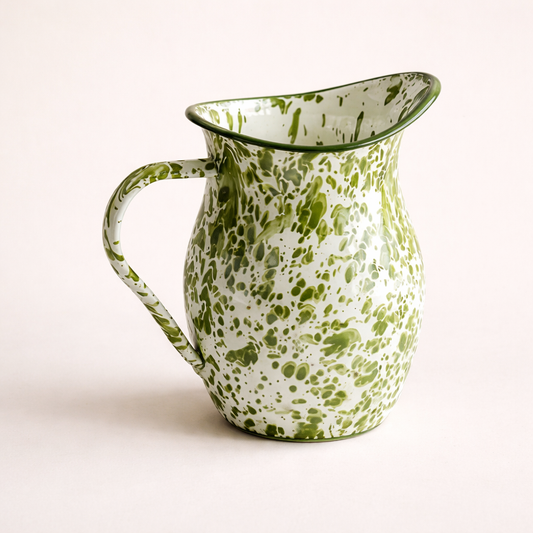 Speckled Green Ceramic Pitcher | By Luxe B Co.