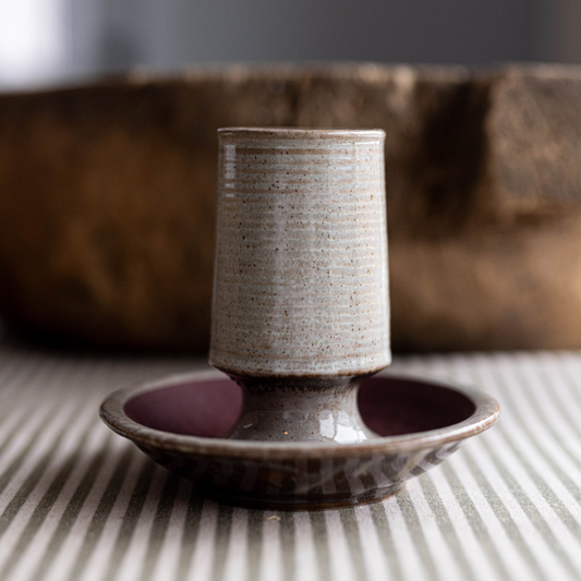 Stoneware Match Holder w/ Striker | By Luxe B Co.