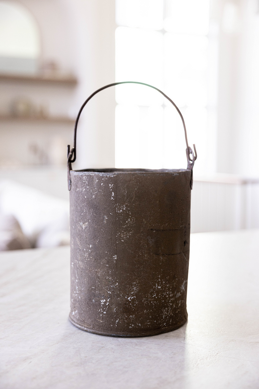 Vintage Metal Bucket - Luxe B Co
