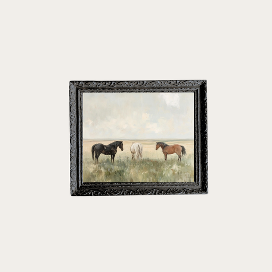 Horse Pasture Framed Art | By Luxe B Co.