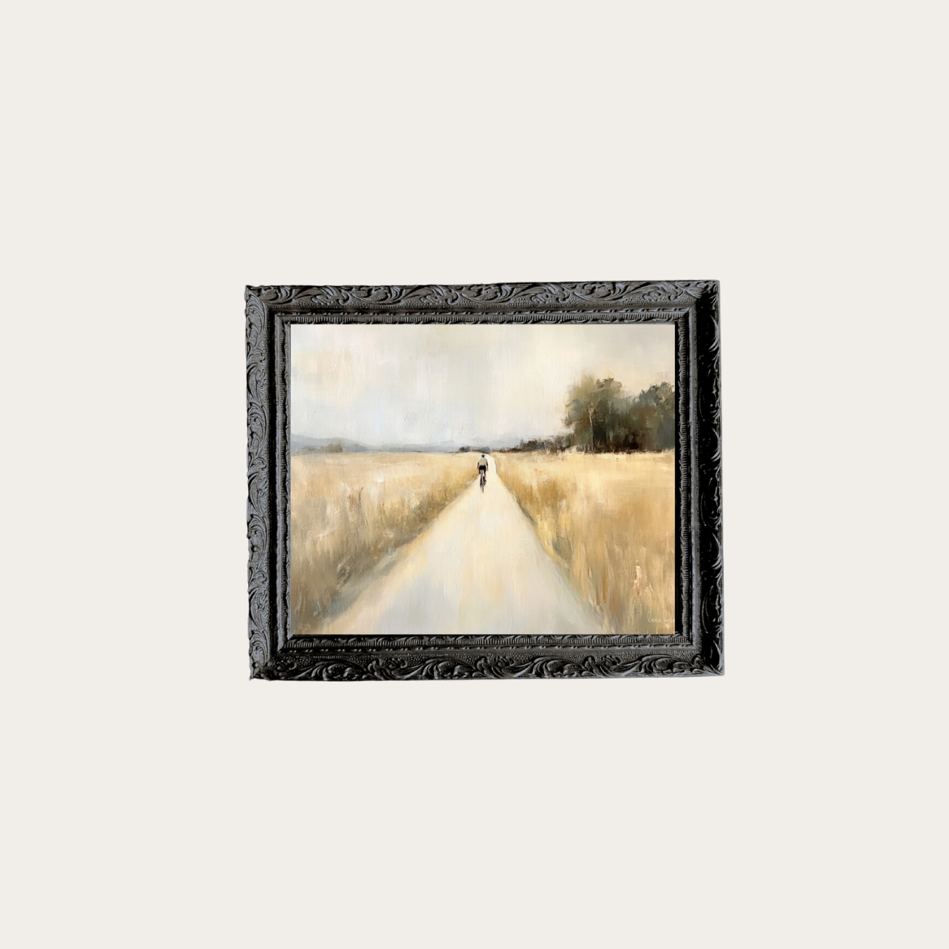 Fall Field Walk Framed Art | By Luxe B Co.