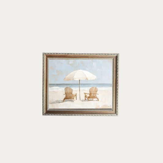 Beach Umbrellas Framed Art | By Luxe B Co.