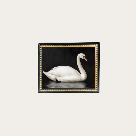 Moody Swan Vintage Art By Luxe B Co