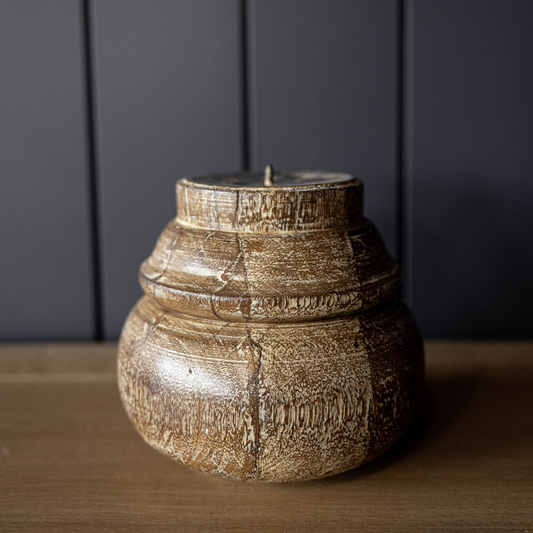 Vintage Inspired Glazed Candle Holder | By Luxe B Co.