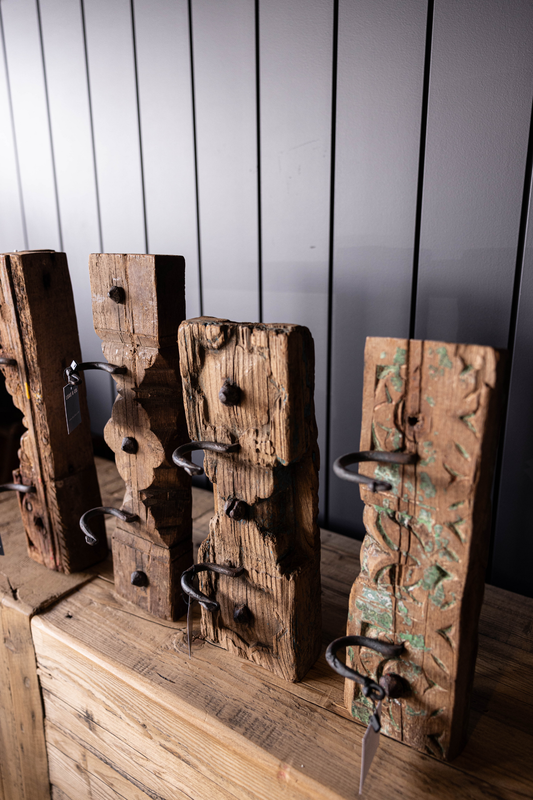 Vintage Carved Wooden Hook | By Luxe B Co.