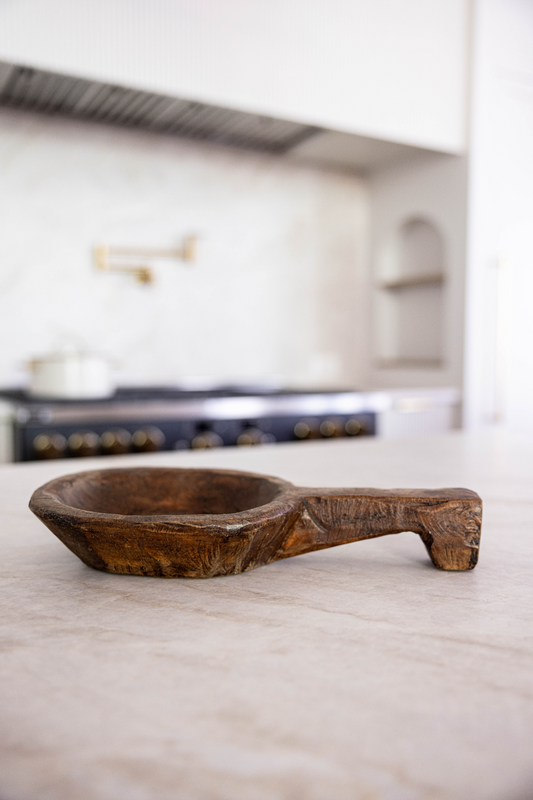 Spanish Oak Serving Scoop | By Luxe B Co.