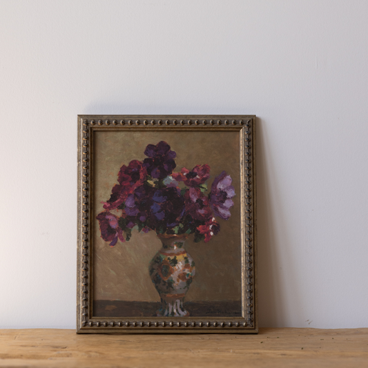 Vintage Heirloom Blooms Framed Art By Luxe B Co.