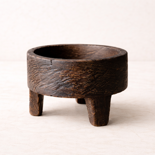 Vintage Inspired Wooden Bowl Riser | By Luxe B Co.