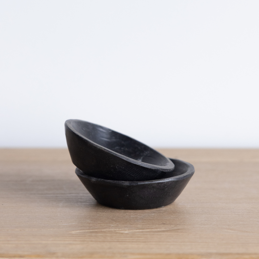 Vintage Petite Black Marble Bowl | By Luxe B Co.
