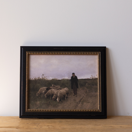 Vintage Shepherd Framed Art By Luxe B Co.