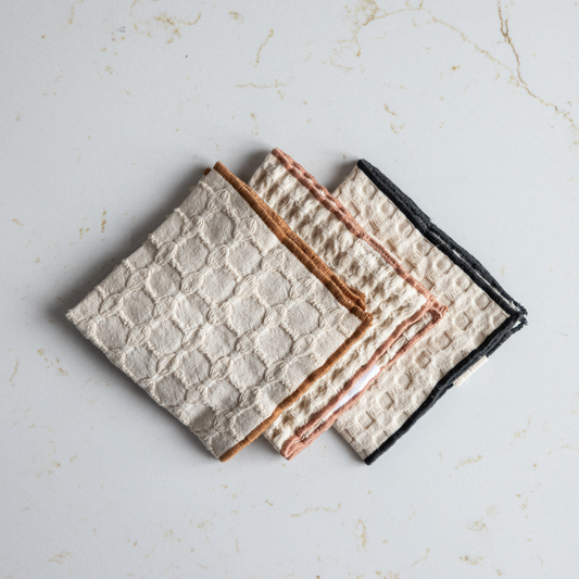 Waffle Weave Square Dish Cloths | By Luxe B Co.