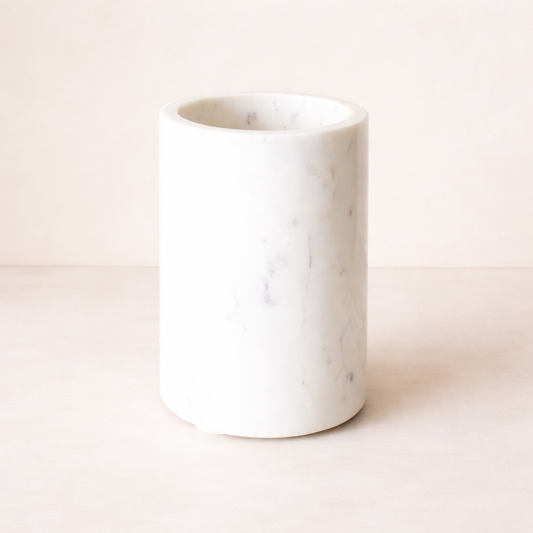 White Marble Utensil Holder | By Luxe B Co.
