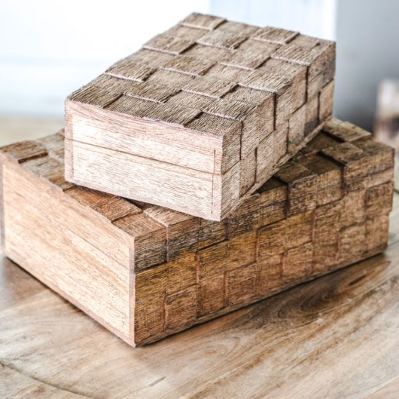 Wood Weave Boxes | By Luxe B Co.