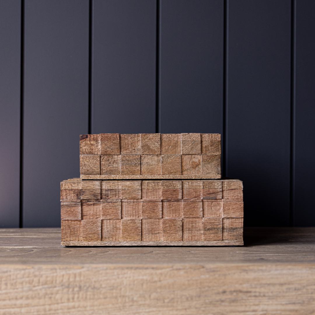 Wood Weave Boxes | By Luxe B Co.