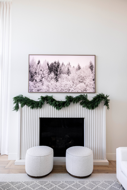 Cypress Pine Faux Garland 9ft / 108 inches - Luxe B Co