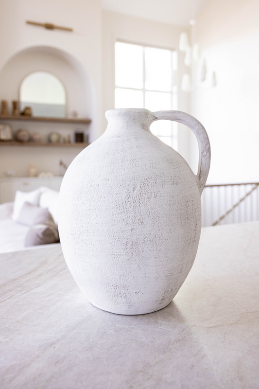 Naxos Jug Vase With Handle Large | By Luxe B Co.