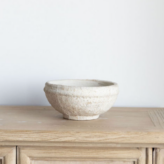 White Terracotta Bowl - Luxe B Co