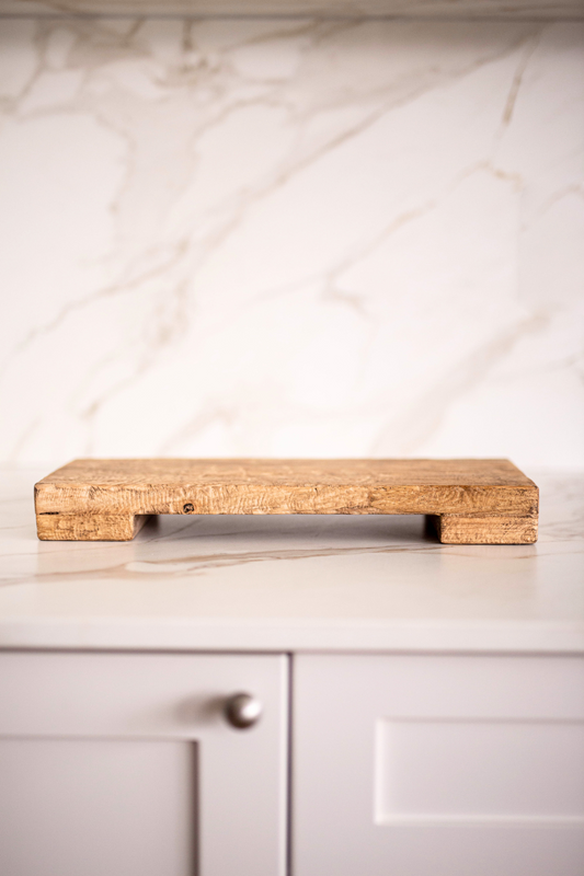 Trivet Riser Reclaimed Elm Wood Natural | By Luxe B Co.
