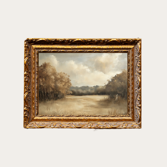 Changing Seasons | French Brass Gold Mould Framed Art - Luxe B Co