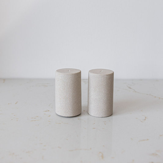 Sandstone Salt & Pepper Shakers - Luxe B Co