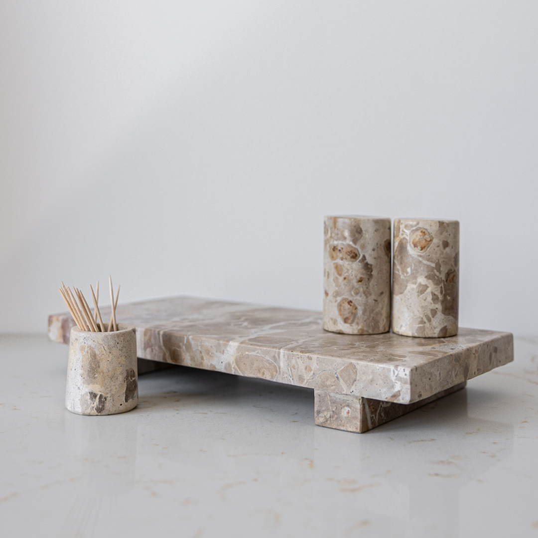 Chocolate Marble Trivet Riser - Luxe B Co