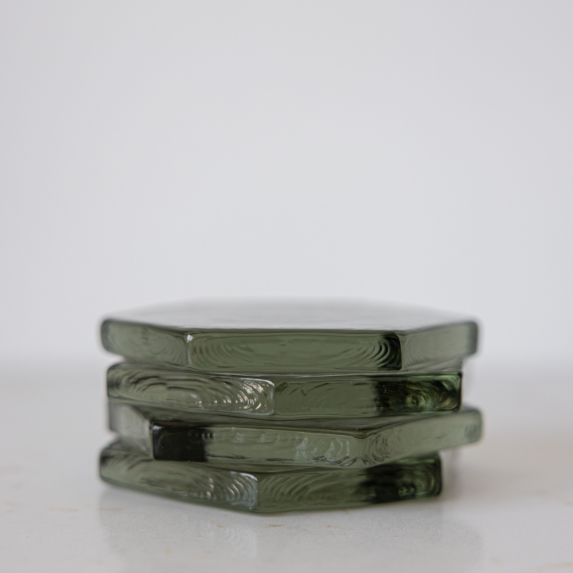 Hexagon Glass Coasters - Luxe B Co