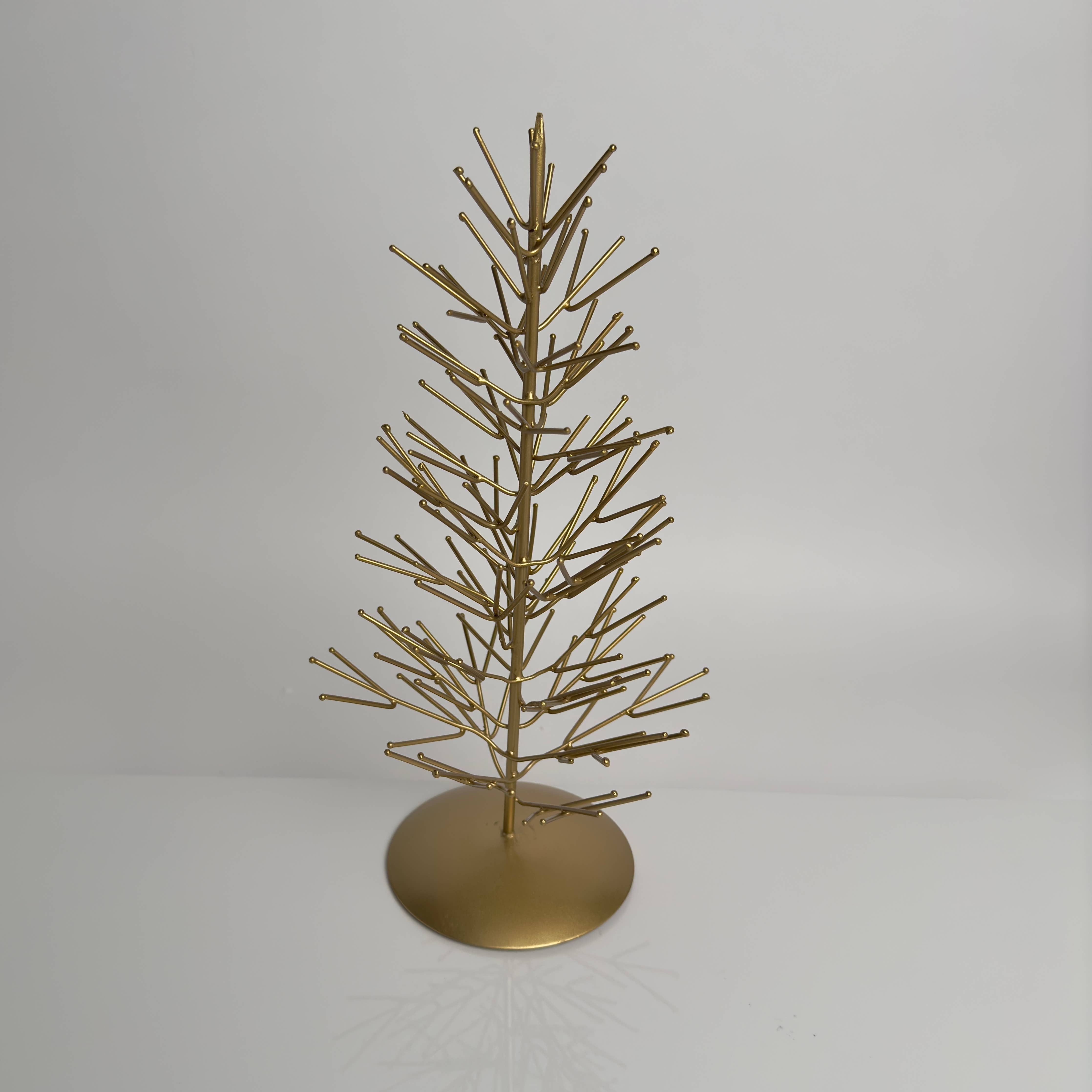 Gold Medium Iron Xmas Tree