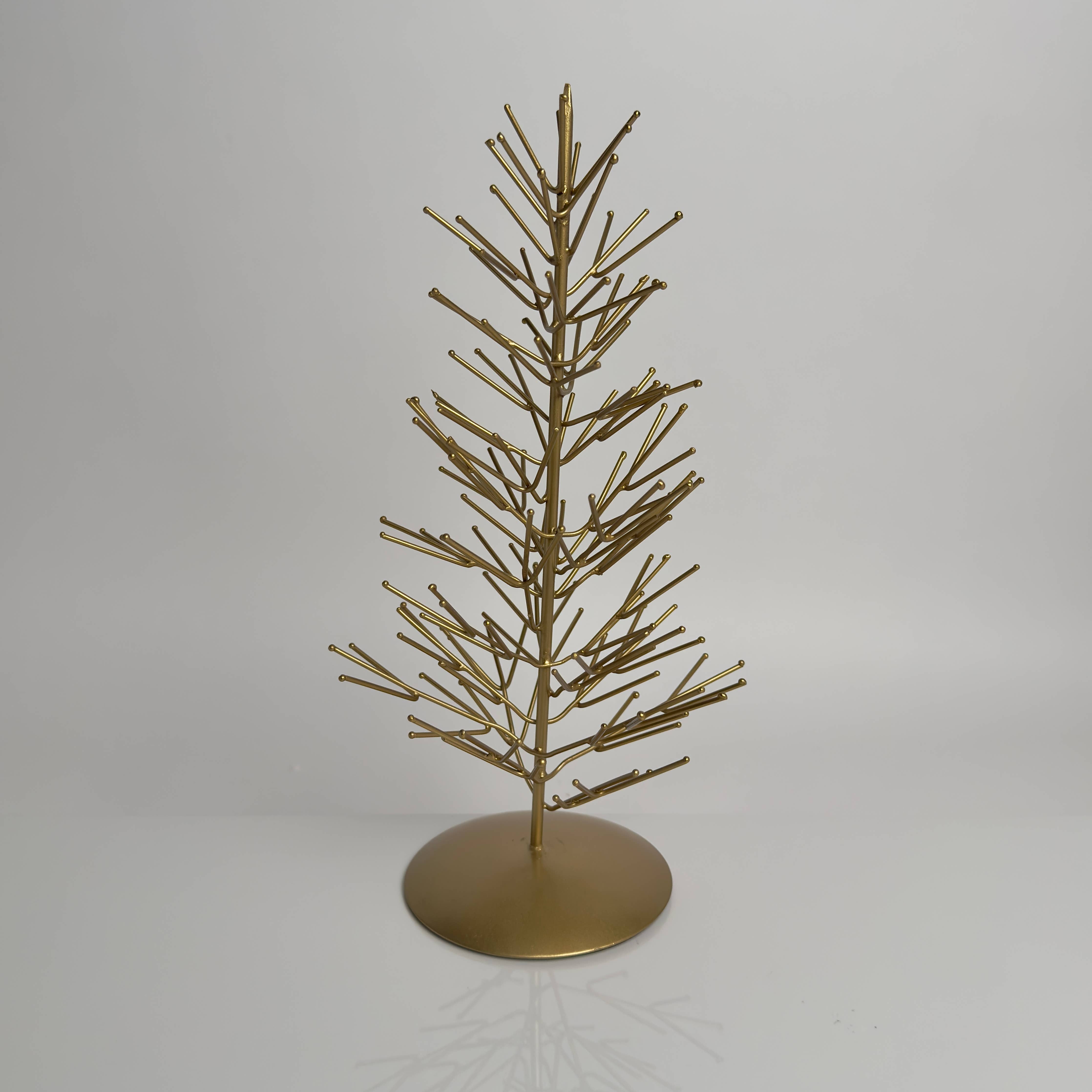 Gold Medium Iron Xmas Tree