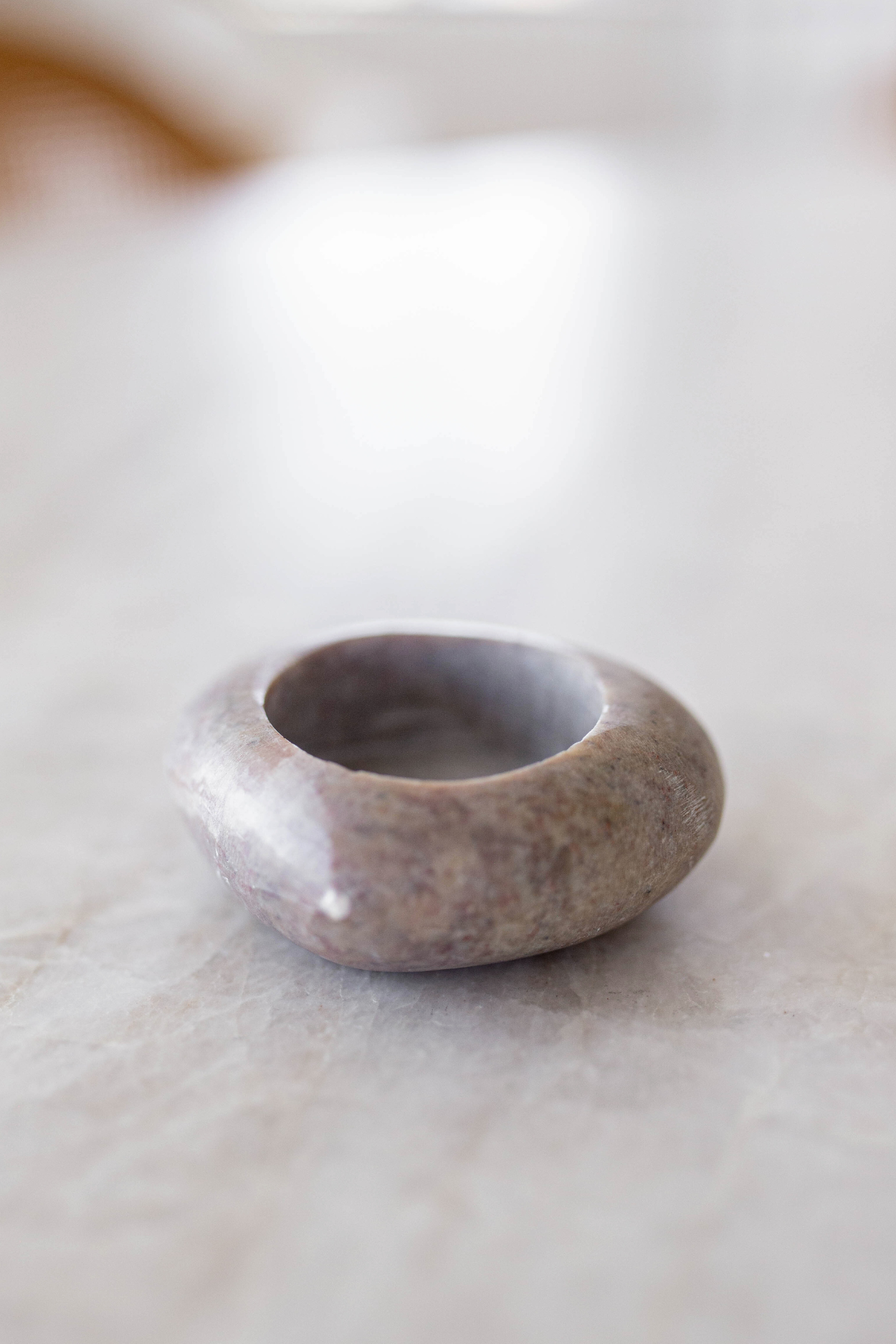 Stone Pebble Tealight Holder - Luxe B Co