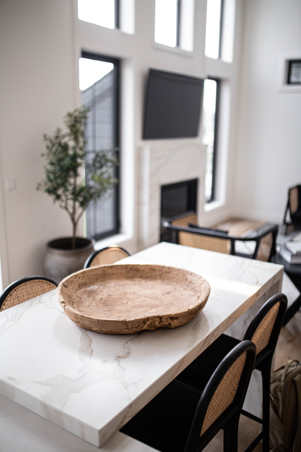 Vintage Round Wood Basins - Luxe B Co