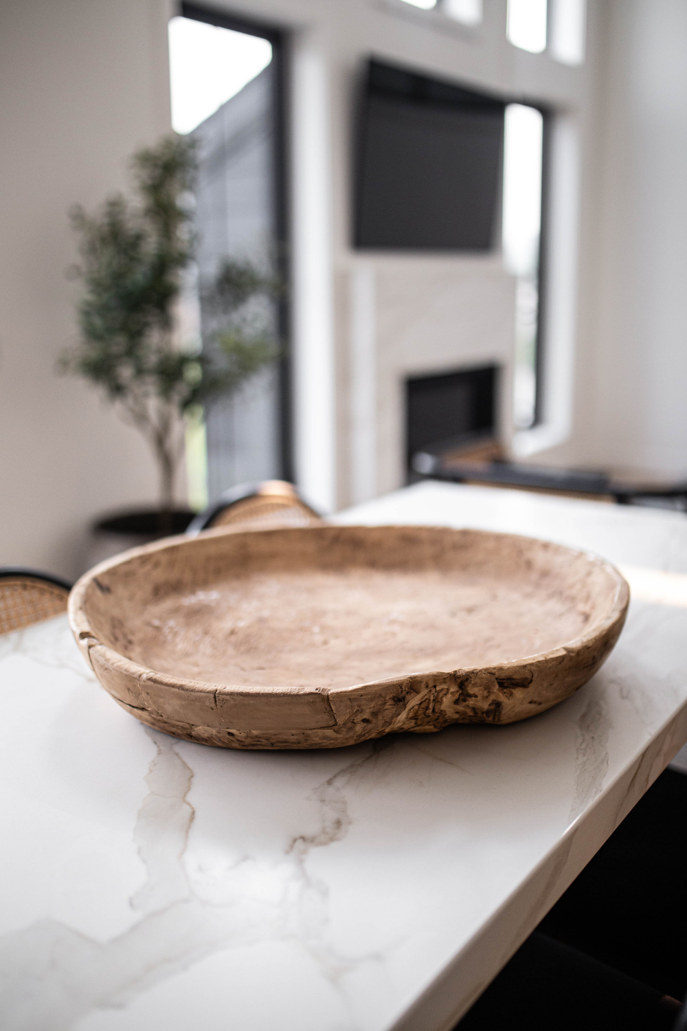 Vintage Round Wood Basins - Luxe B Co