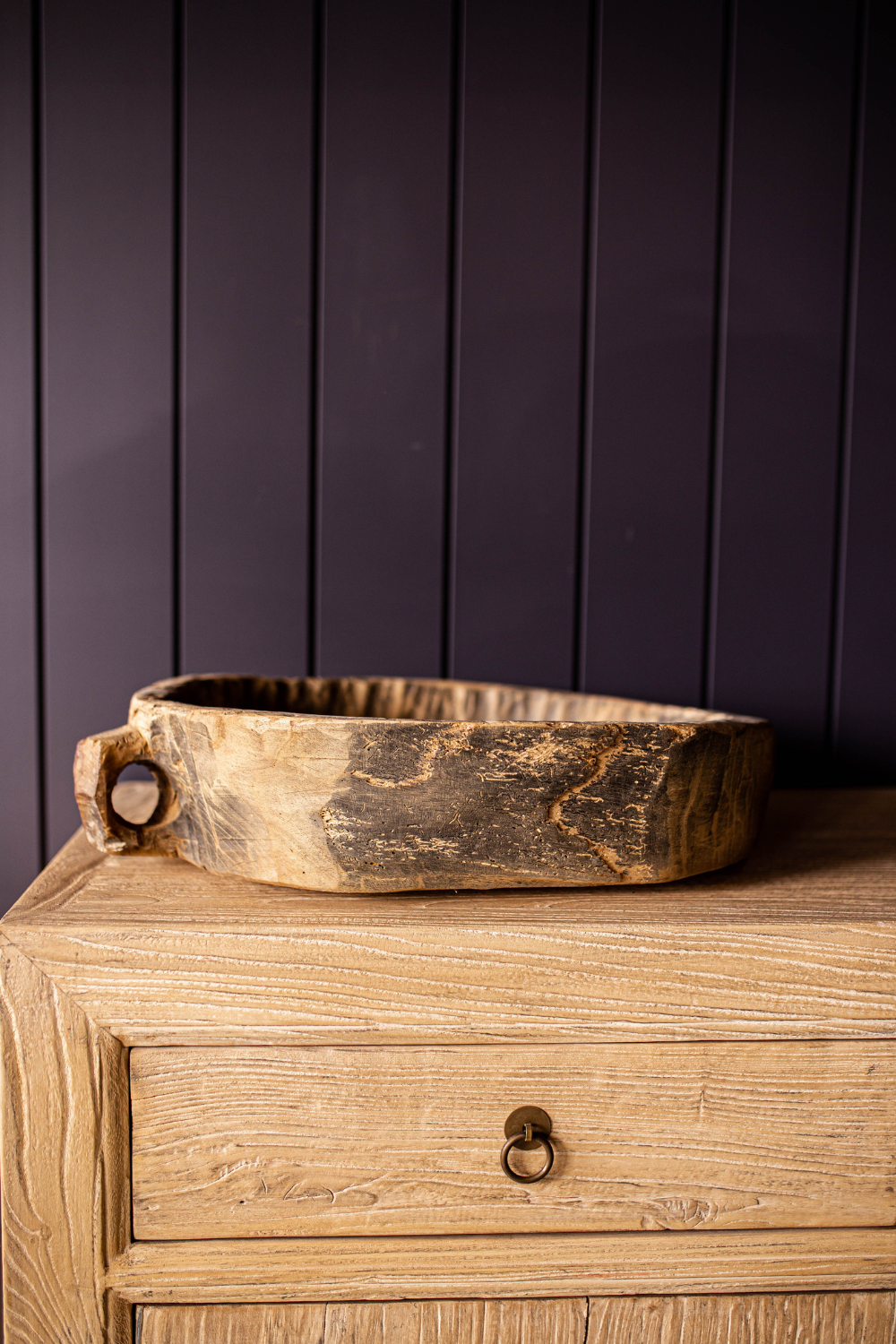 Vintage Round Wood Basins One-of-Kind - Basin C - Luxe B Co