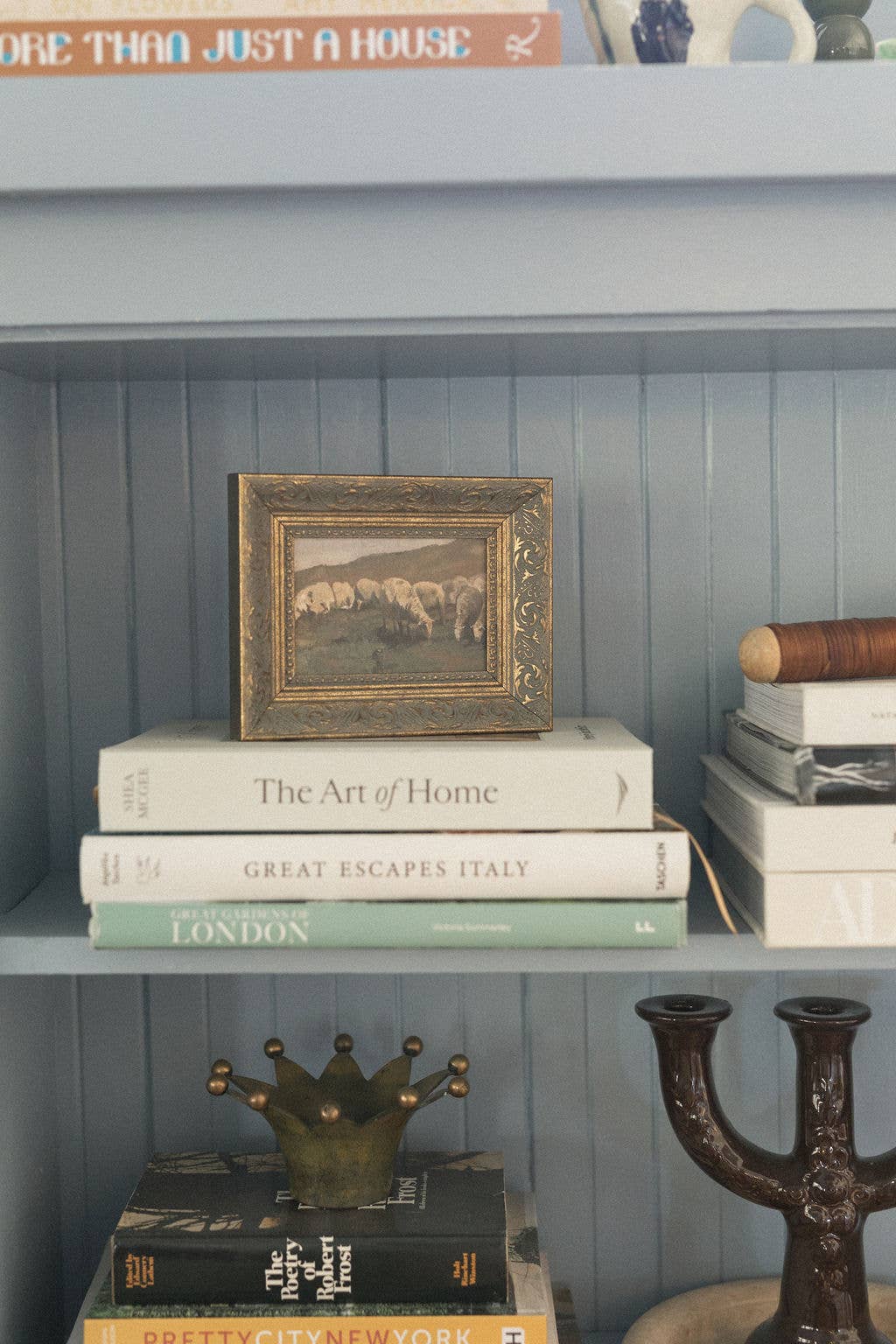 Sheep Landscape Framed Antique Art - Luxe B Co