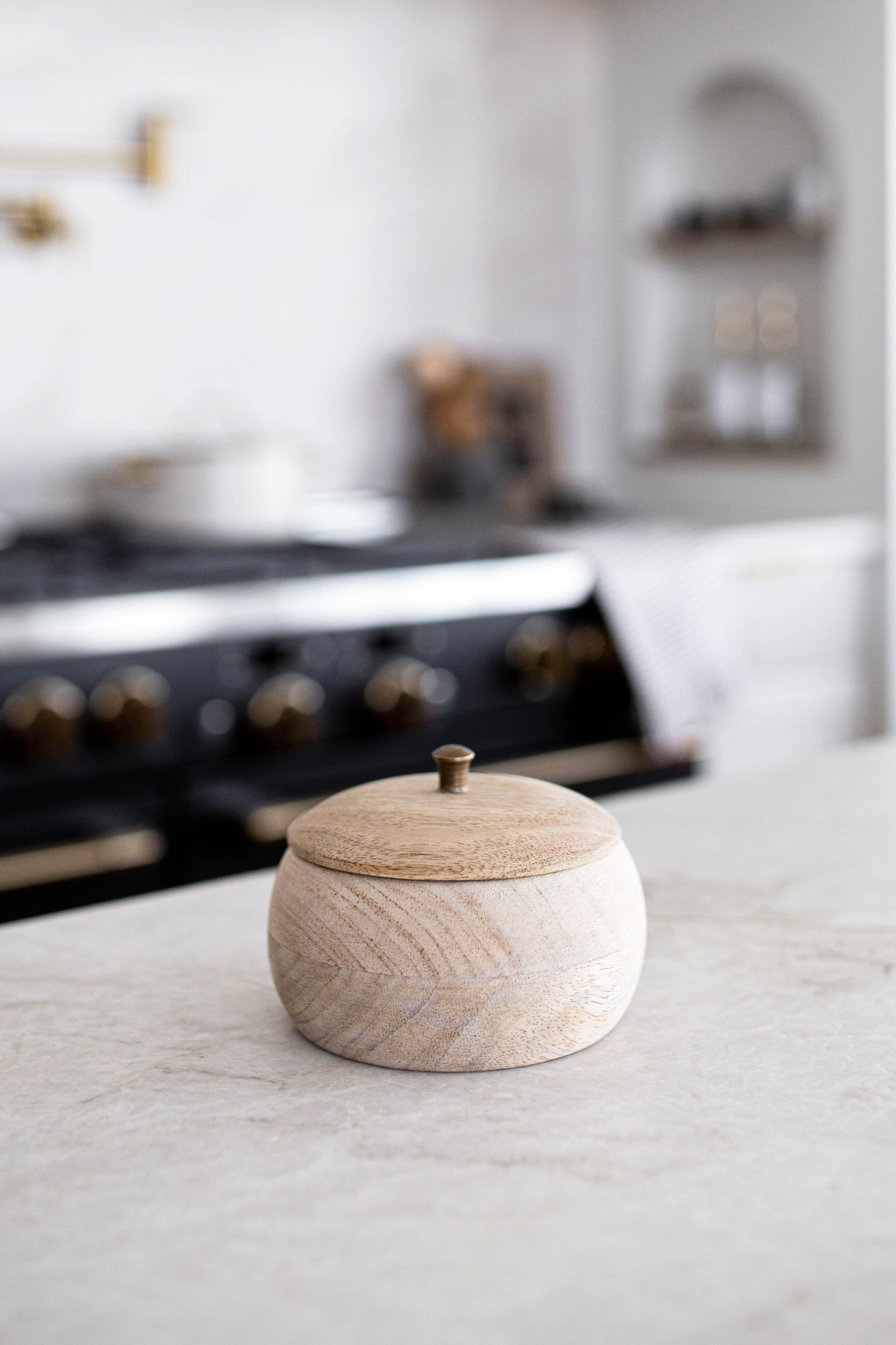 Handmade Mango Wood Jar | By Luxe B Co. 