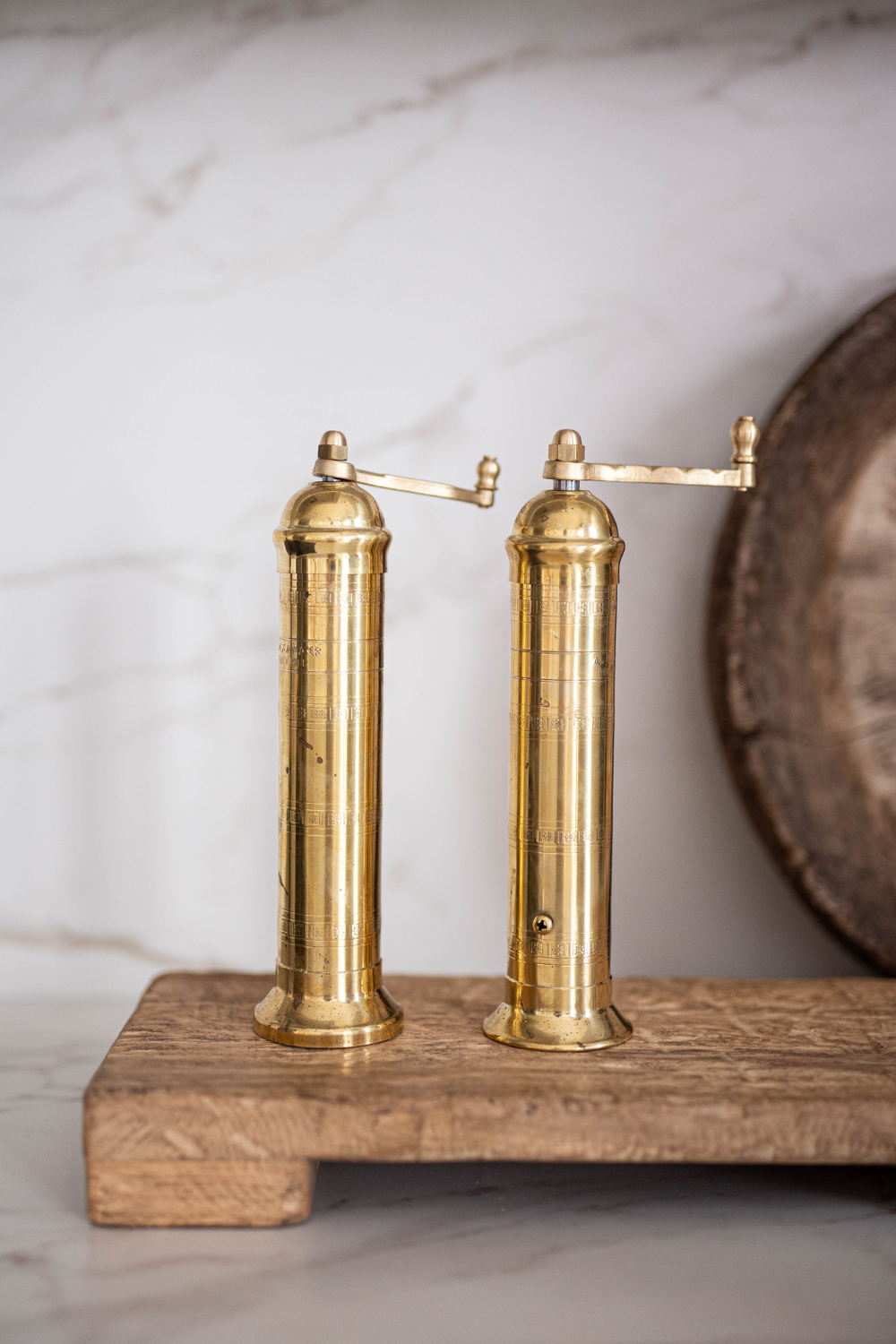 Brass Mill' 9" Salt or Pepper Grinders - Luxe B Co