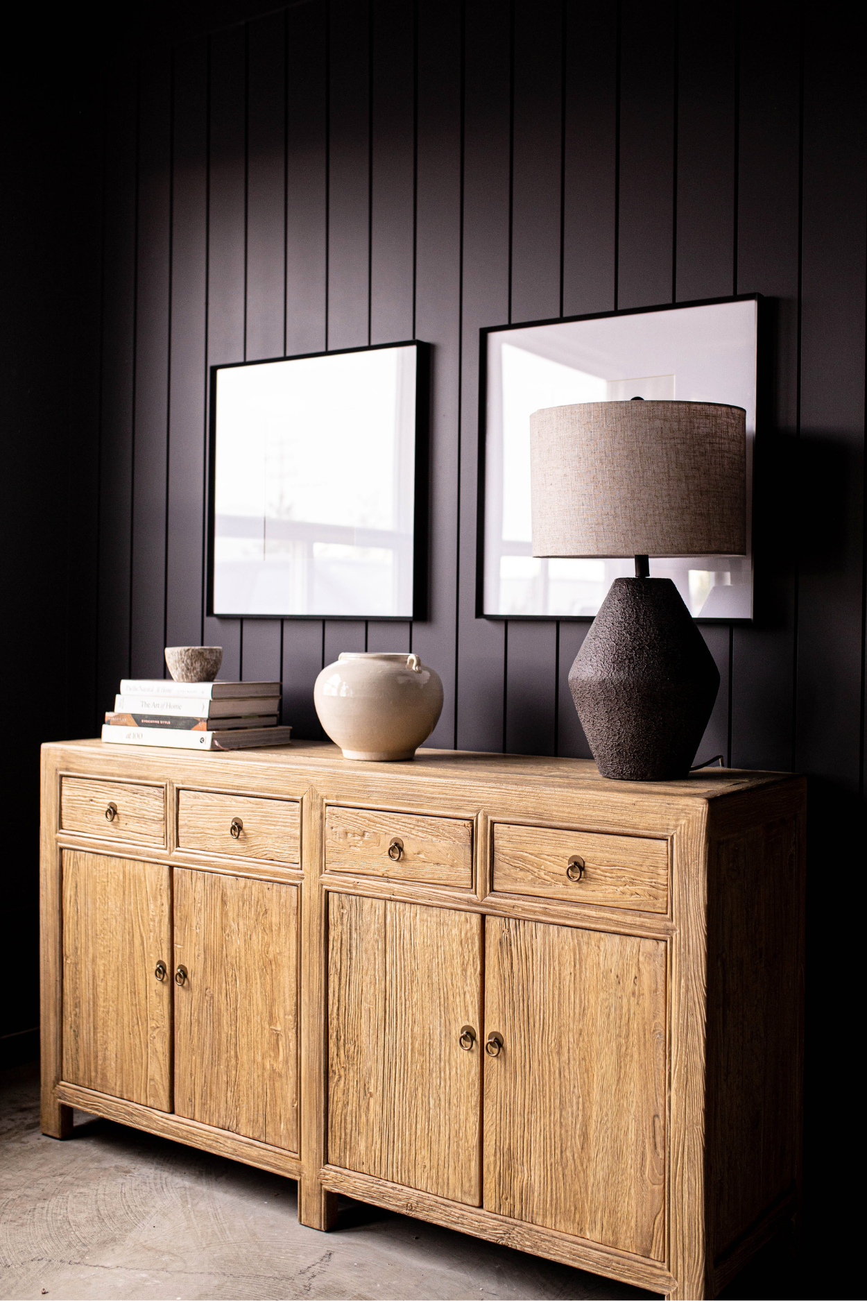 El Dorado Reclaimed Elm Wood Console | By Luxe B Co. 