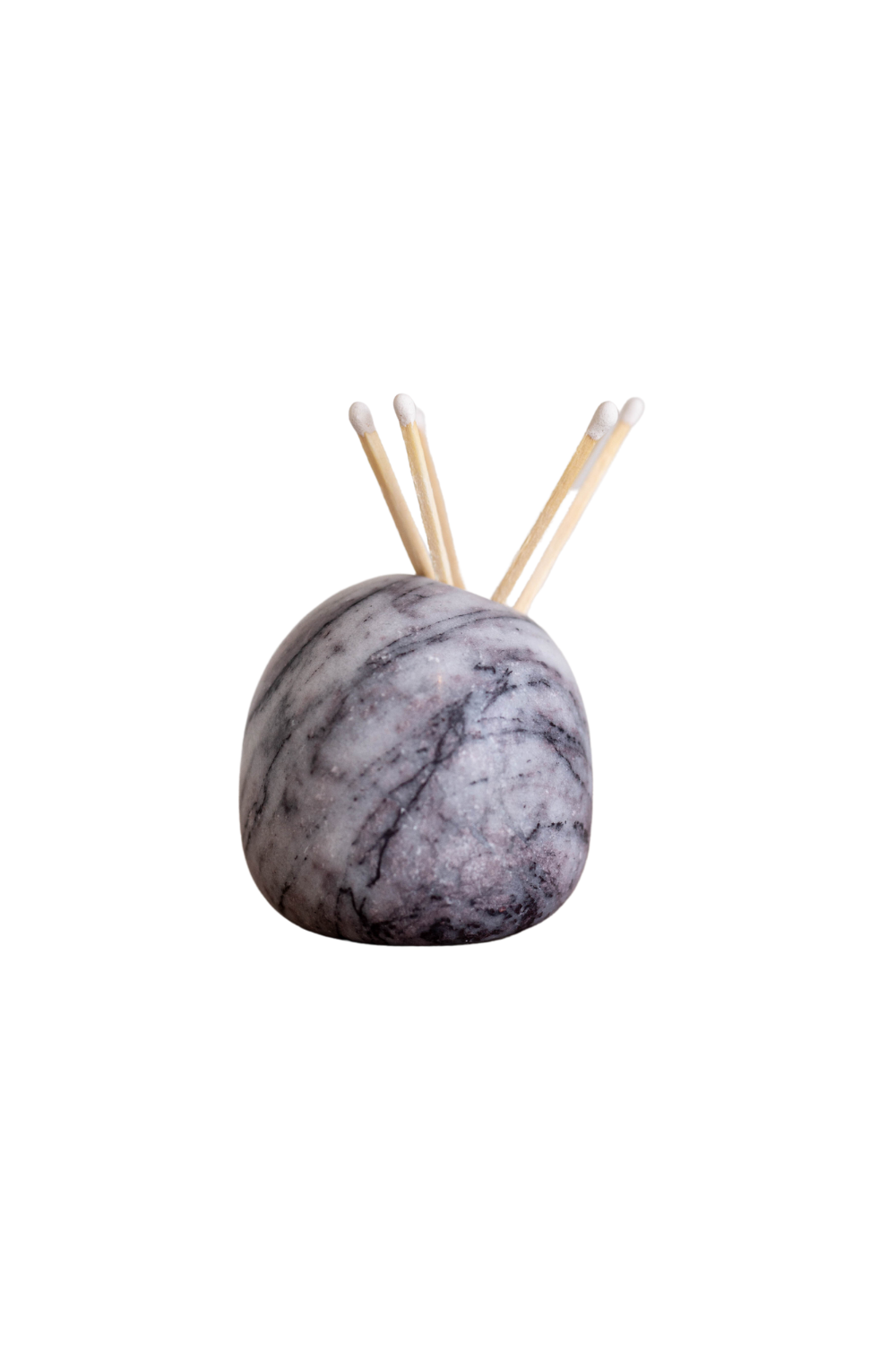 Gray Marble Match Holder - Luxe B Co