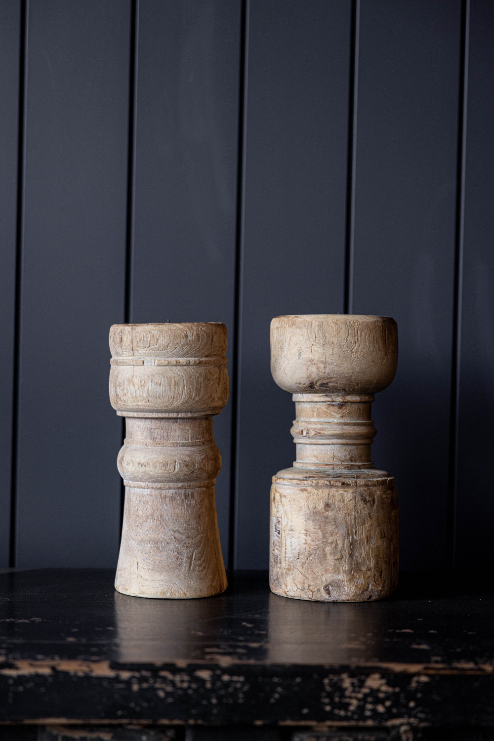 Vintage Wooden Candle Pillar | By Luxe B Co. 