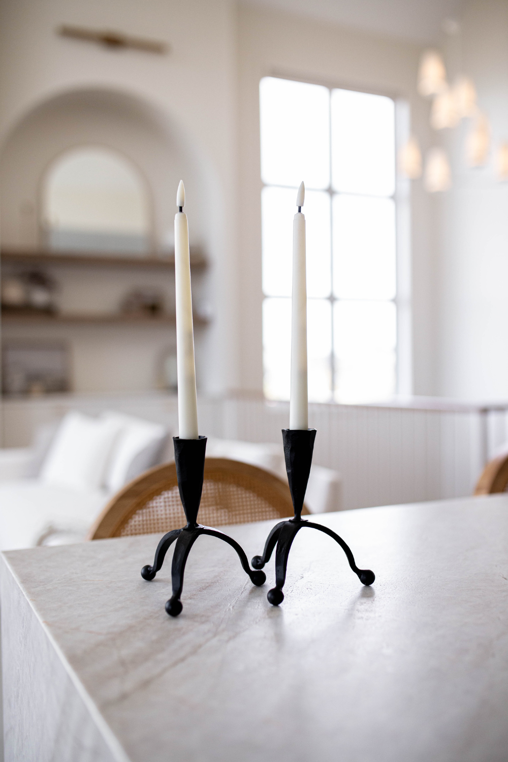 Iron Taper Candle Holder - Luxe B Co