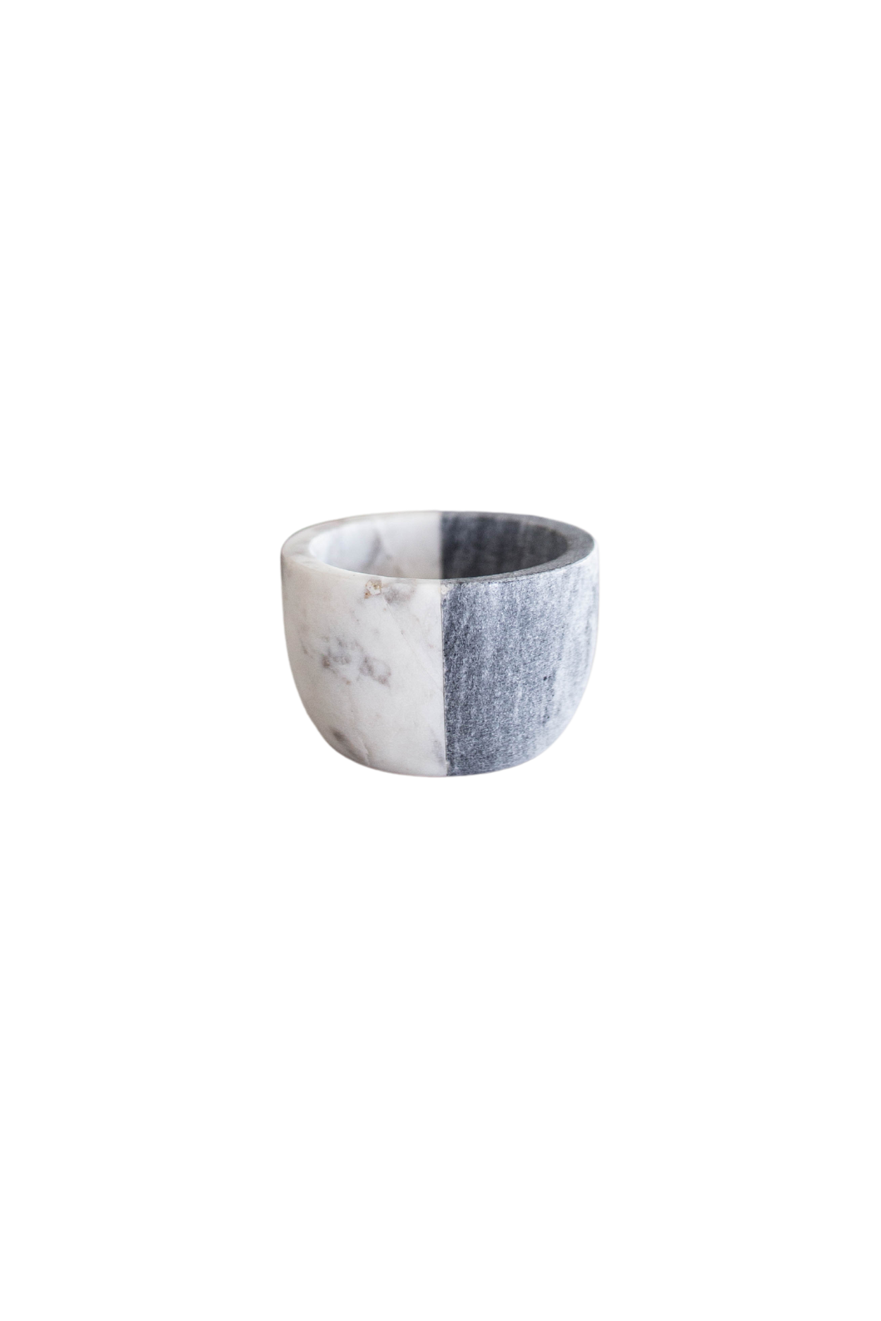 White & Grey Marble Color block Bowl | By Luxe B Co. 