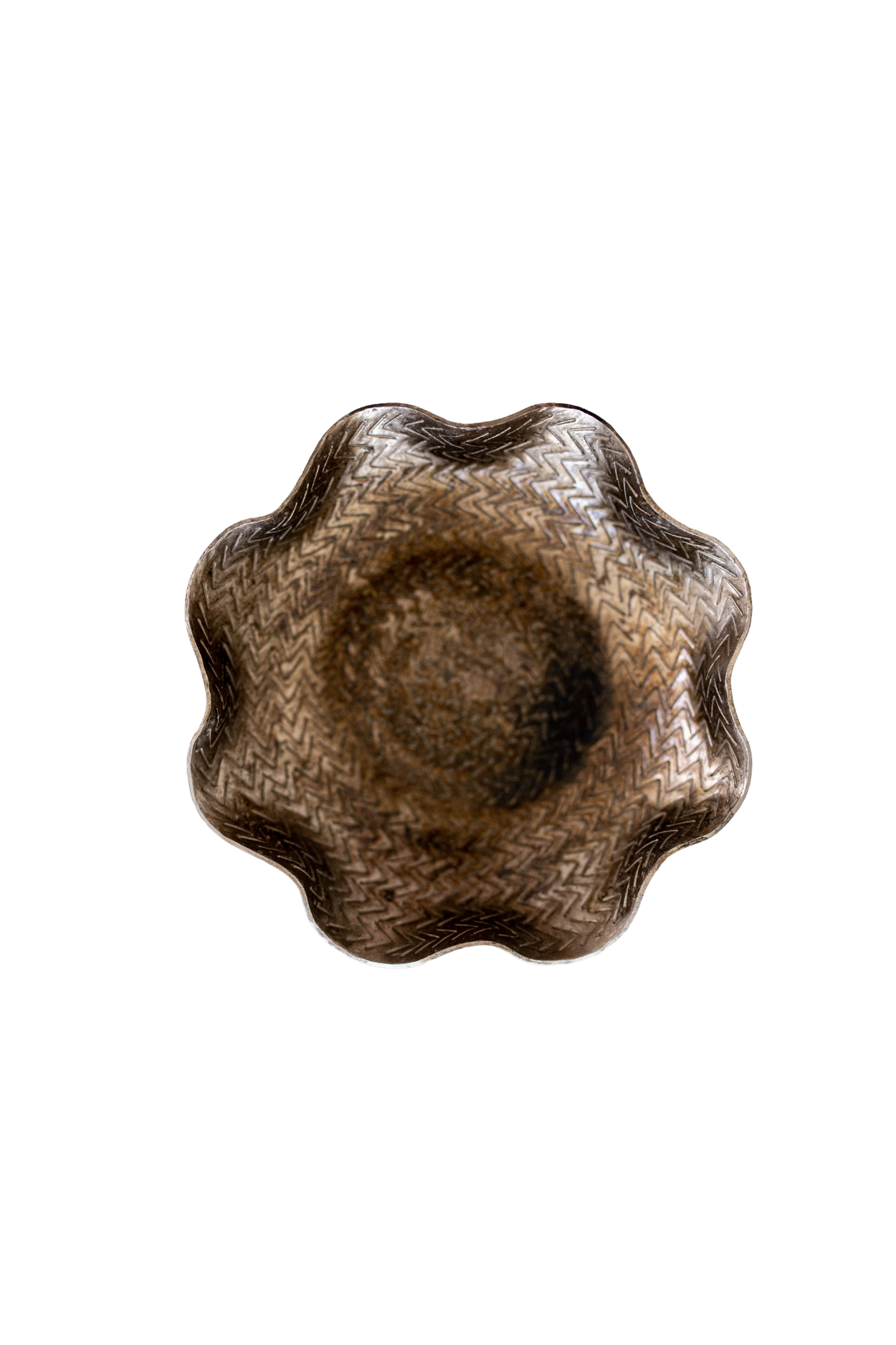 Antique Aluminium Textured Decorative Tray | By Luxe B Co. 