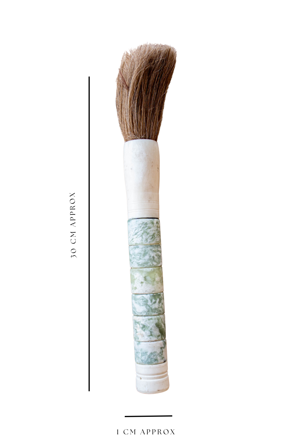 Natural Bone Calligraphy Paint Brush Vintage Mint Green - Luxe B Co