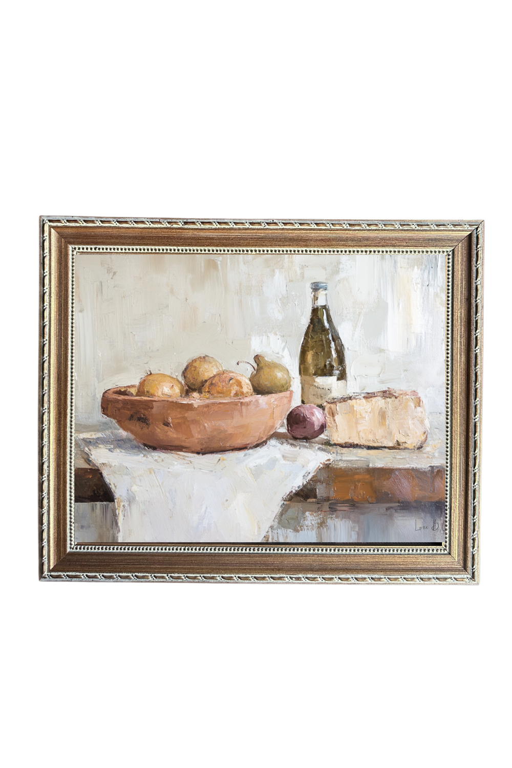 French Kitchen | French Country Brass Gold Framed Art - Luxe B Co