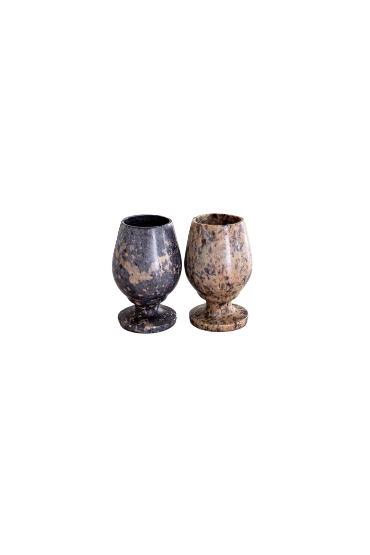 Brown Soapstone Shot Glasses | By Luxe B Co. 