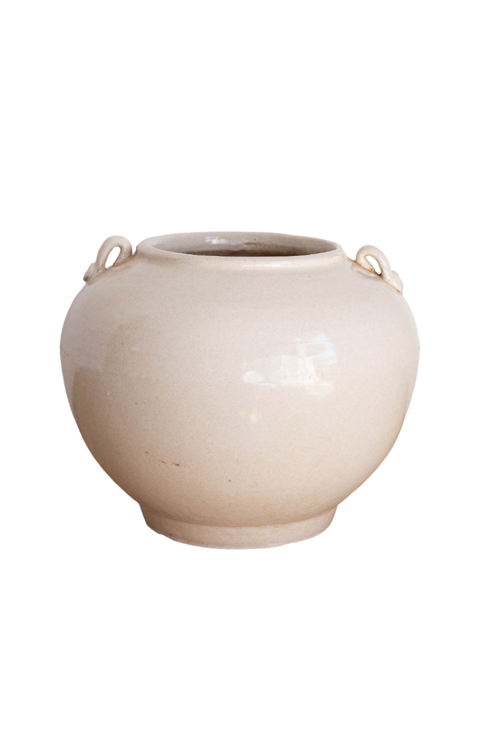 Cream Glazed Vintage Pot - Luxe B Co