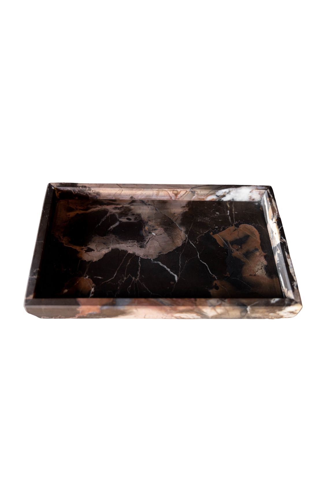 Black & Gold Marble Vanity Tray | By Luxe B Co.