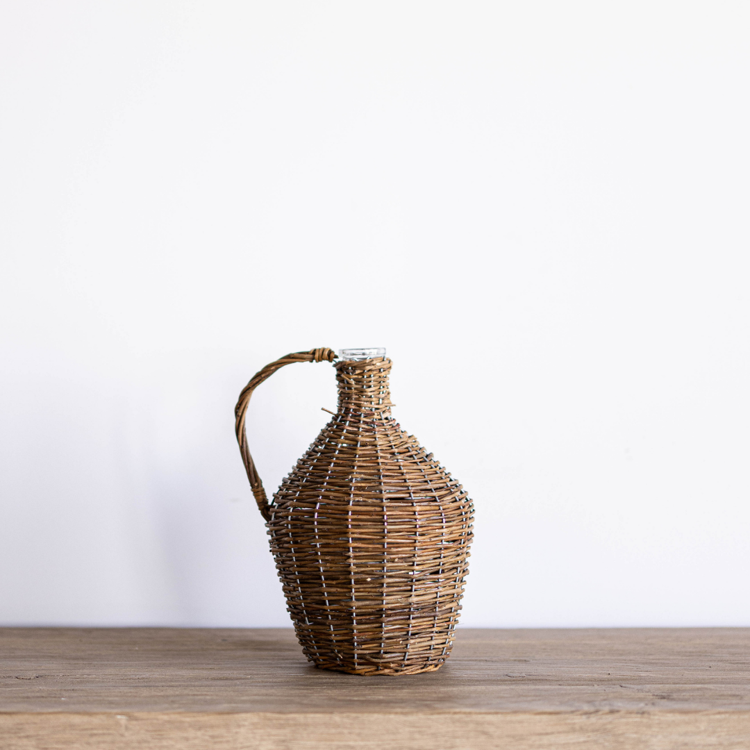 Willow Wrapped Wine Bottle - Luxe B Co