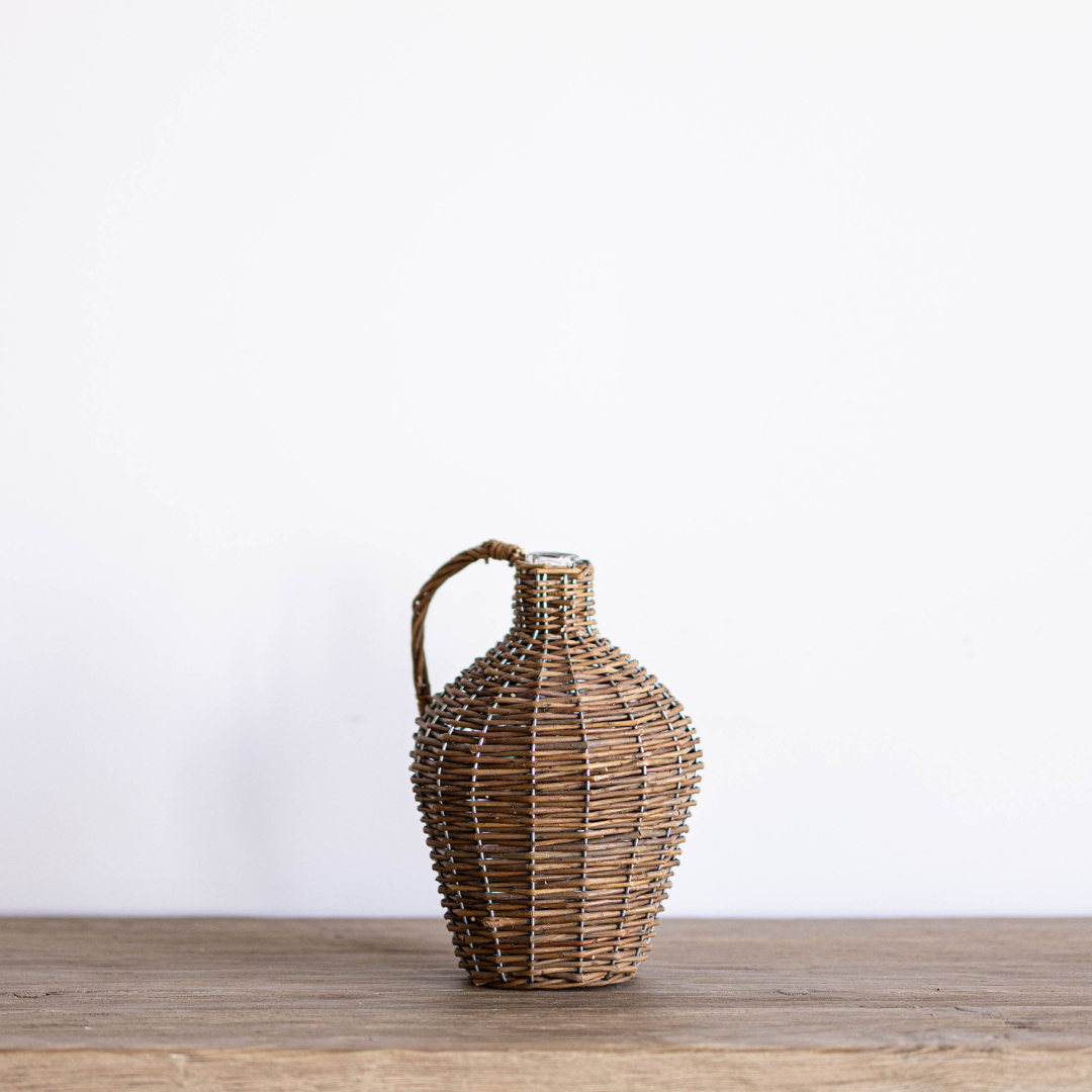 Willow Wrapped Wine Bottle - Luxe B Co