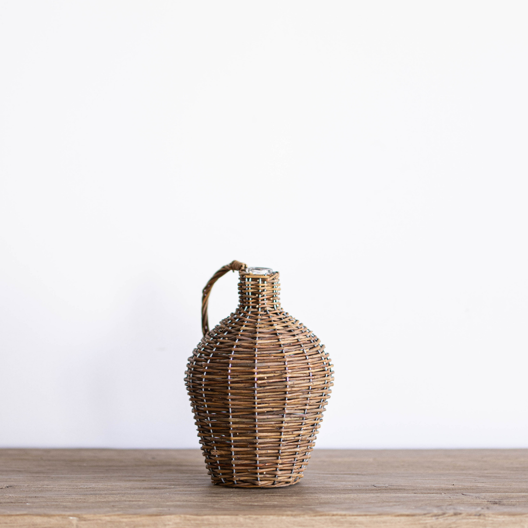 Willow Wrapped Wine Bottle - Luxe B Co