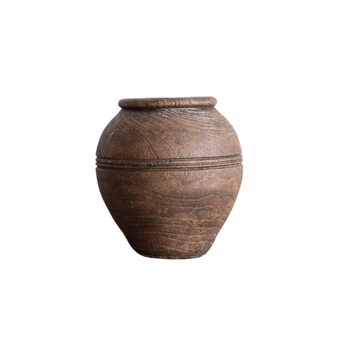Brown Cement Line Vase - Luxe B Co